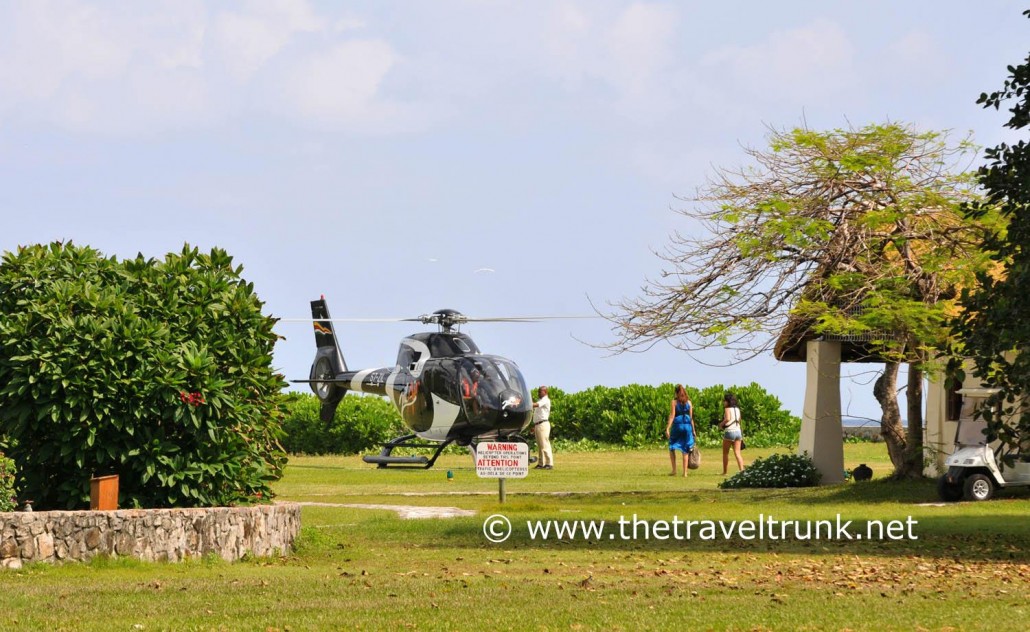 helicopter Fregate Island Seychelles