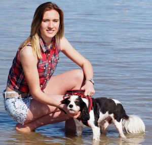 dog and girl