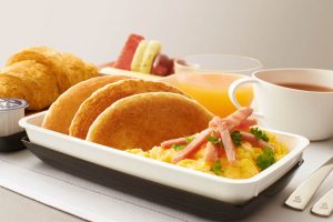 Pancakes Maple Syrup & Scrambled Eggs