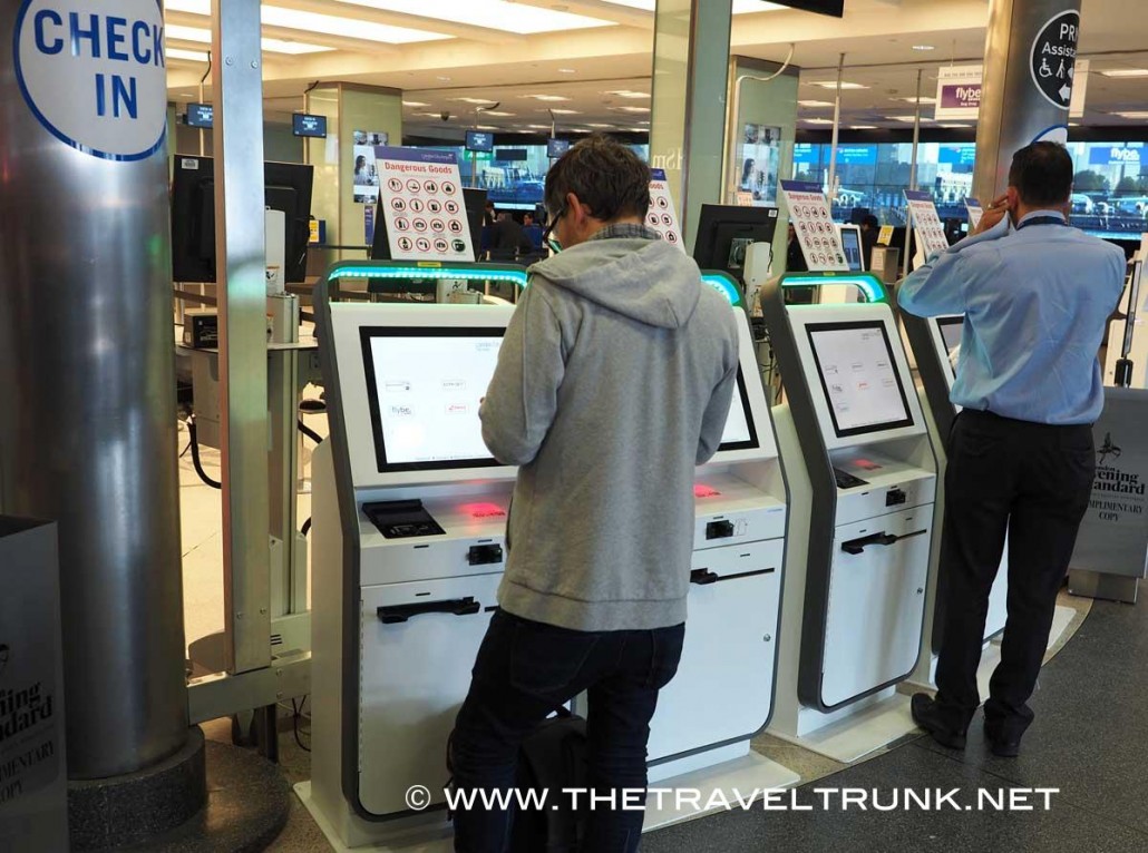 London City Airport check in machines