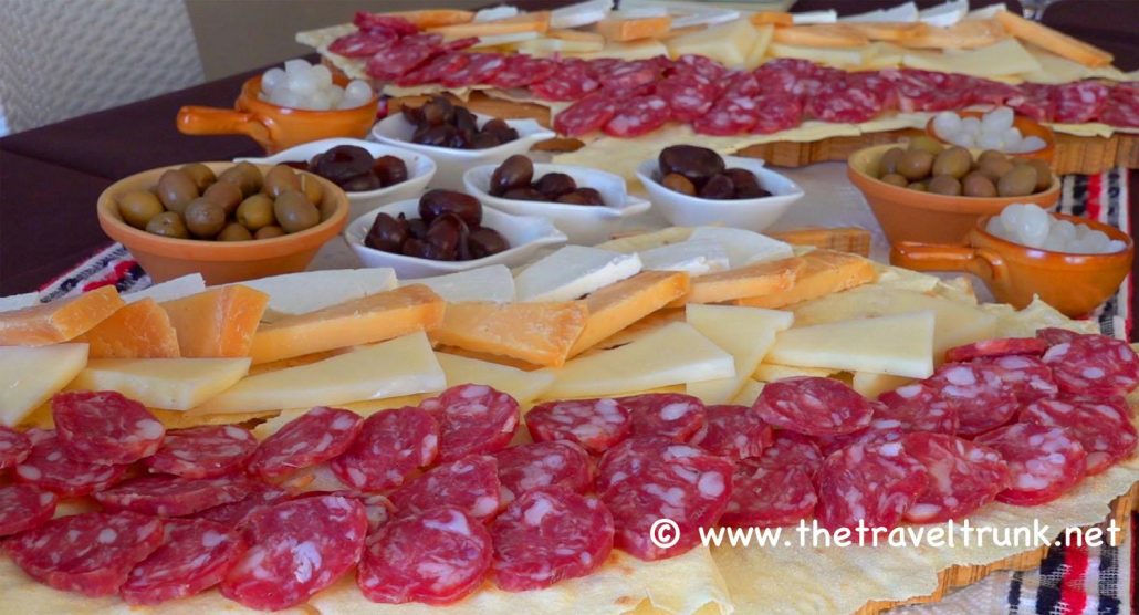 Cheese and meats