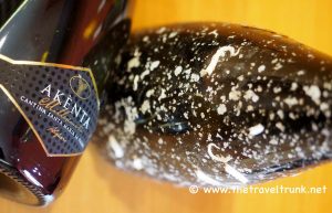 Under water wine Sardinia.