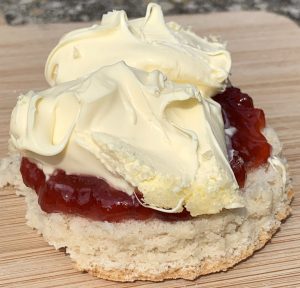 Scone and cream