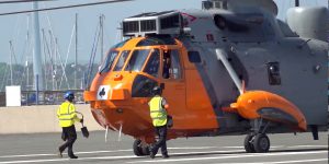 Sea King landed