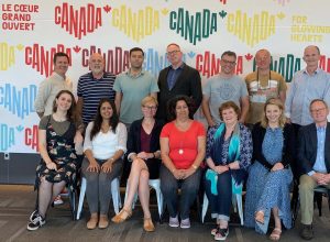 Travel writers group photograph