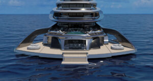 Mega Yacht Indah beach club.