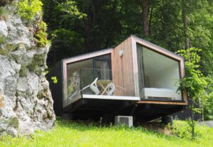 Modern Glamping pod.