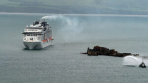 first UK cruise ship the MSC Virtuosa